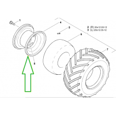 Диск колеса 10.50х12 567 112 Optima Kverneland AC820791